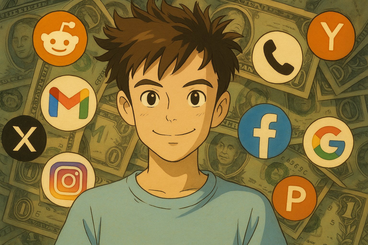 Ghibli style image of a magical scene